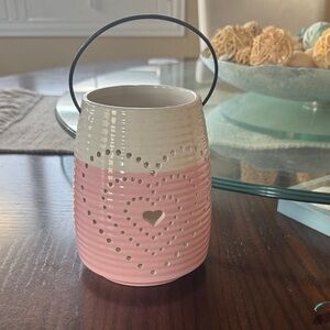 Pink and Cream Heart Lantern